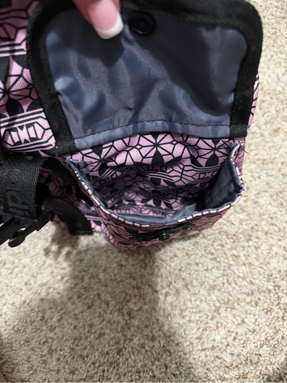 Adidas Purple Geometric Mini Backpack - Picture 4 of 6
